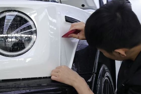 6.5mil Clear Vinyl Wrap Film Pelindung Cat TPU Tahan Noda