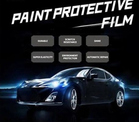 Cross Mesh Coating TPU 7.5mil Film Pembungkus Mobil Pelindung Yang Jelas Untuk Mobil